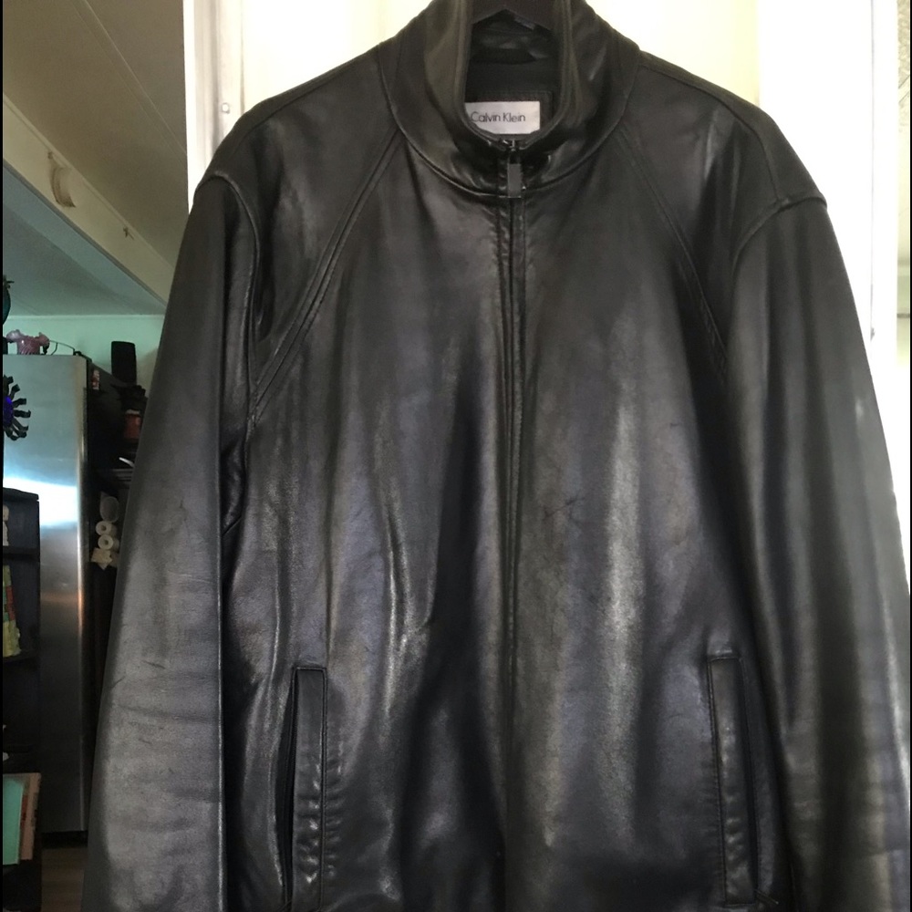 Calvin Klein leather jacket